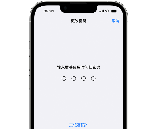 定结iPhone屏幕维修分享iPhone屏幕使用时间密码忘记了怎么办 