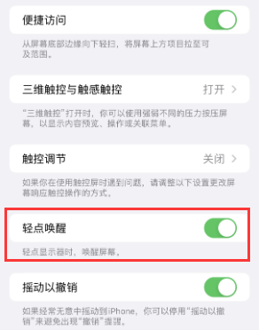 定结苹果授权维修站分享iPhone轻点无法唤醒怎么办 