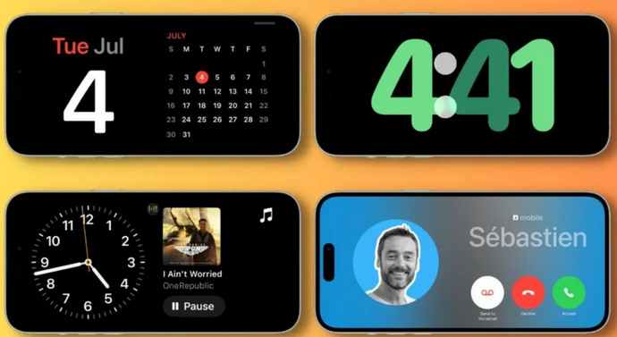 定结苹果手机维修分享iOS17横屏充电待机显示有什么好处 