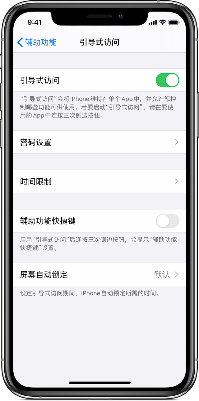 定结苹果手机维修分享如何在 iPhone 上退出引导式访问 