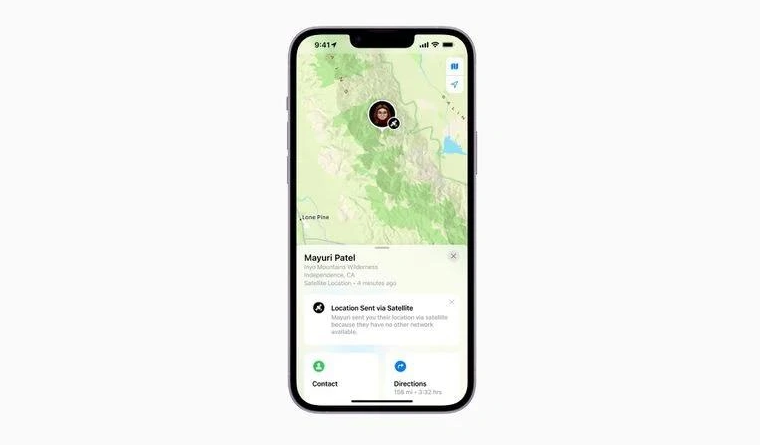 定结苹果14维修分享iPhone14系列中 FindMy功能通过卫星分享位置方法教程 