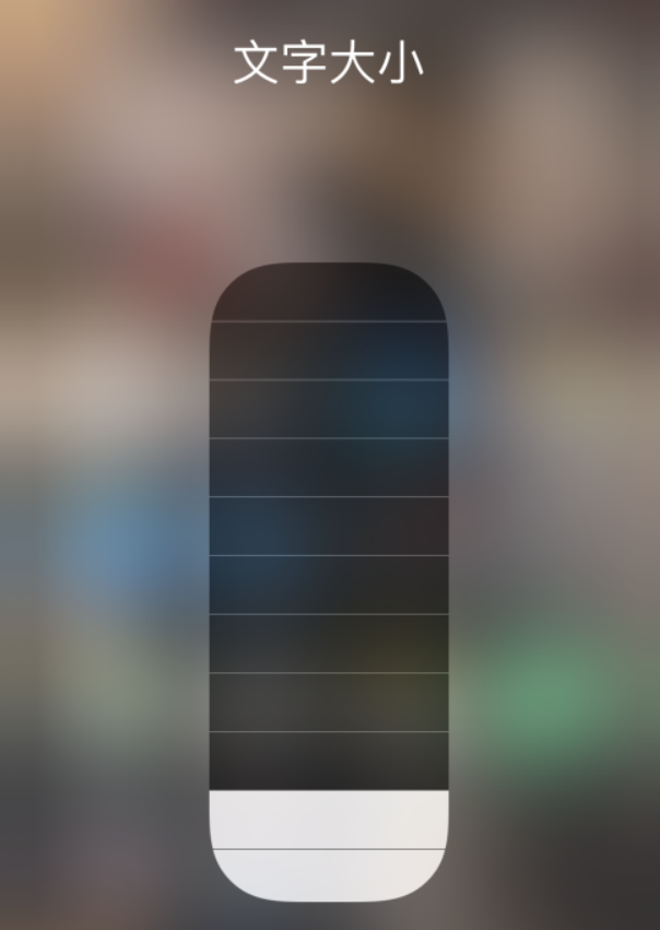 定结苹果手机维修分享小技巧：在 iPhone 控制中心快速调节字体大小 